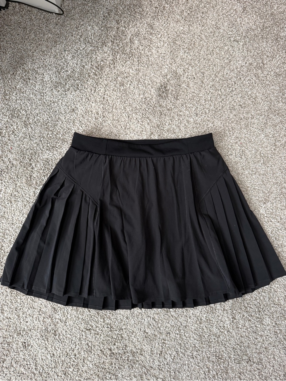 SPANX Black Pleated Tennis/Golf Skirt